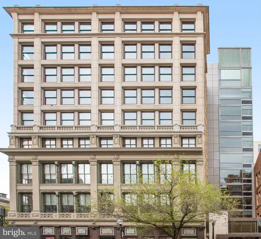 a front view of a building from a balcony