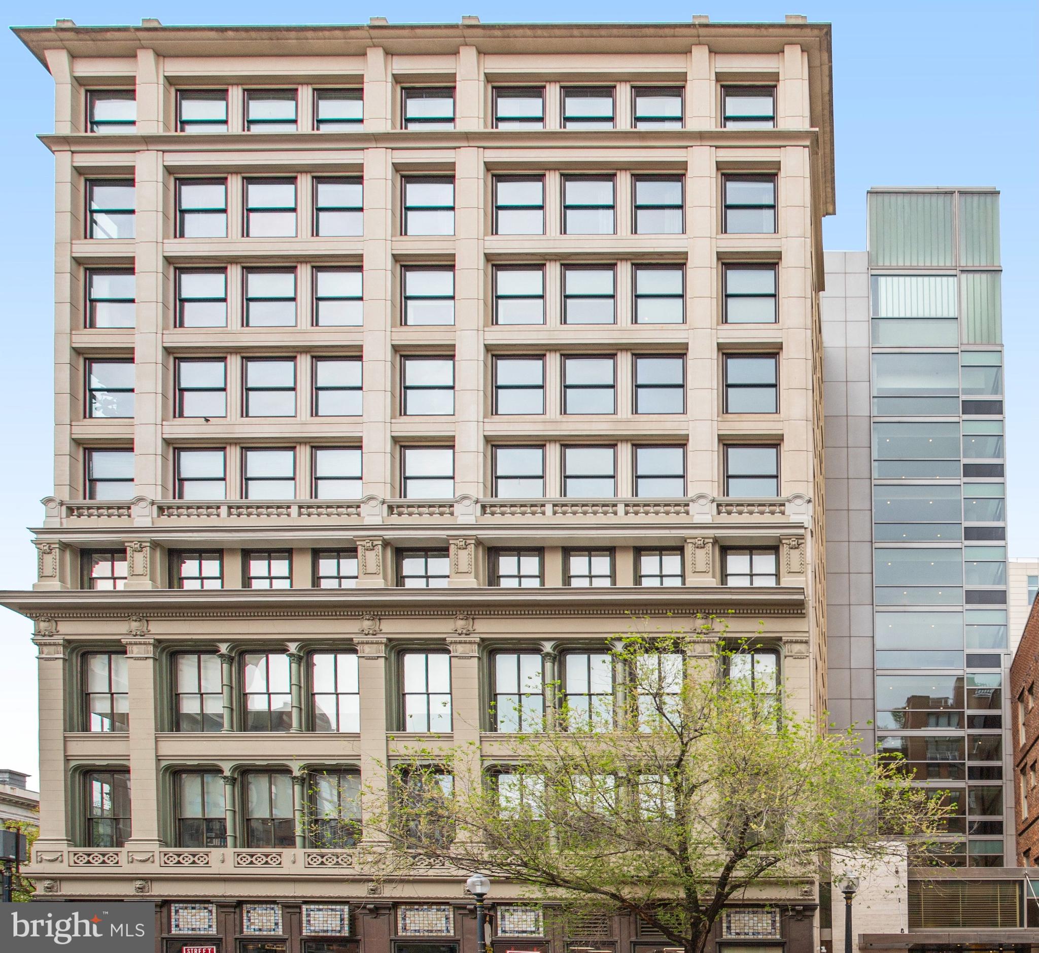 a front view of a building from a balcony