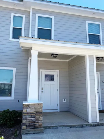 a view of entrance front of house