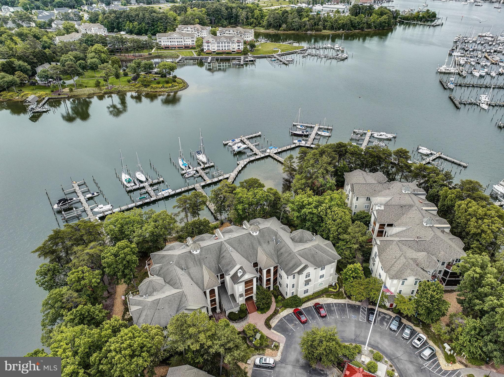 1371 Schooner Loop, Unit 1371 Solomons, MD 20688 - Photo 37 of 38 an aerial view of a house with a lake view