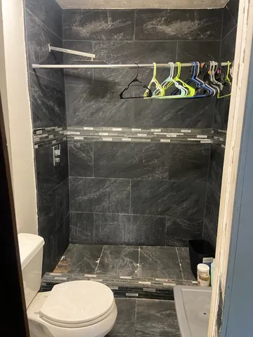 a view of a closet area