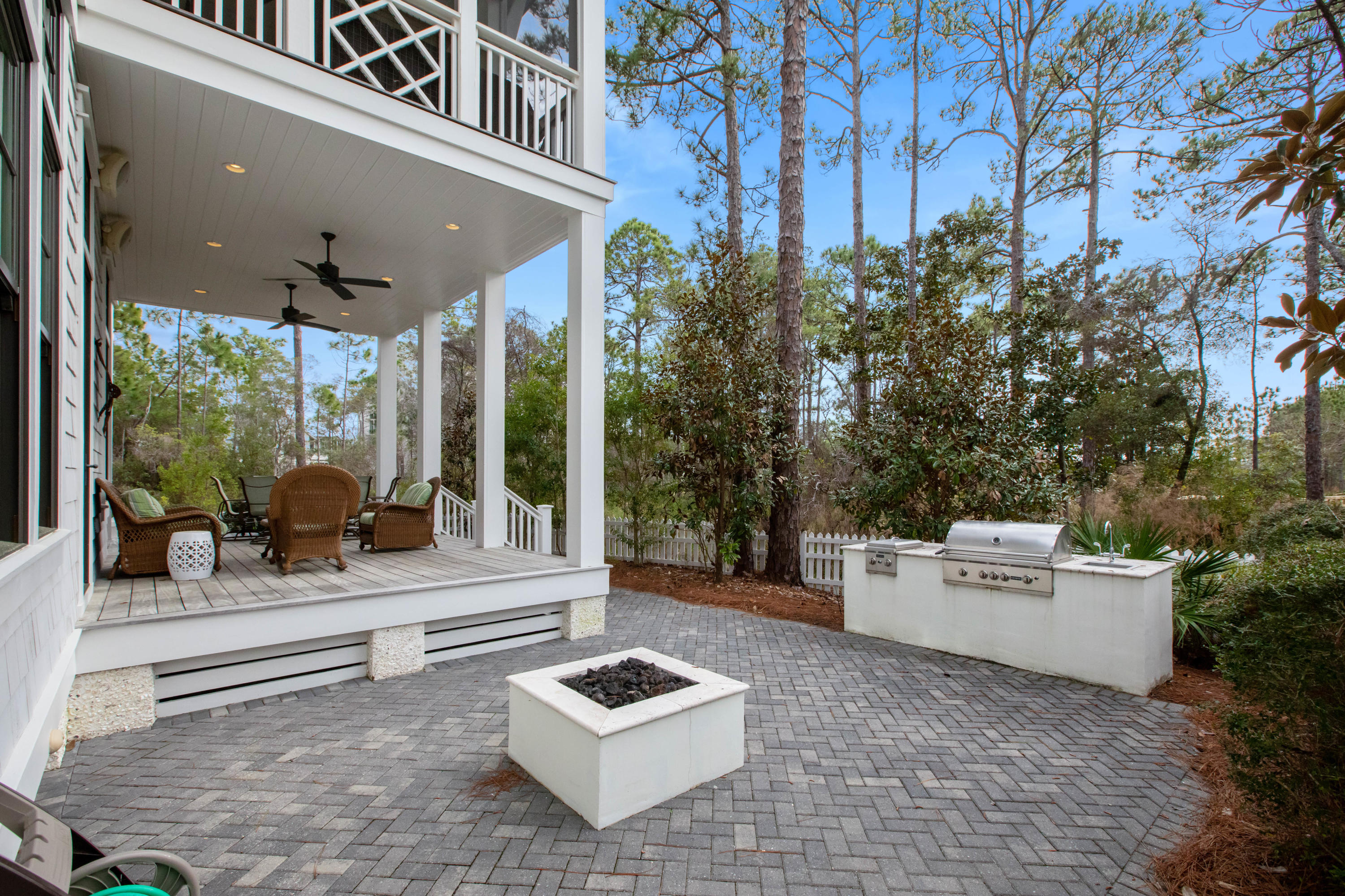 45 Vermilion Way Santa Rosa Beach, FL 32459 - Photo 41 of 54 Firepit outdoor kitchen