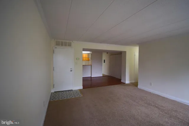 a view of empty room