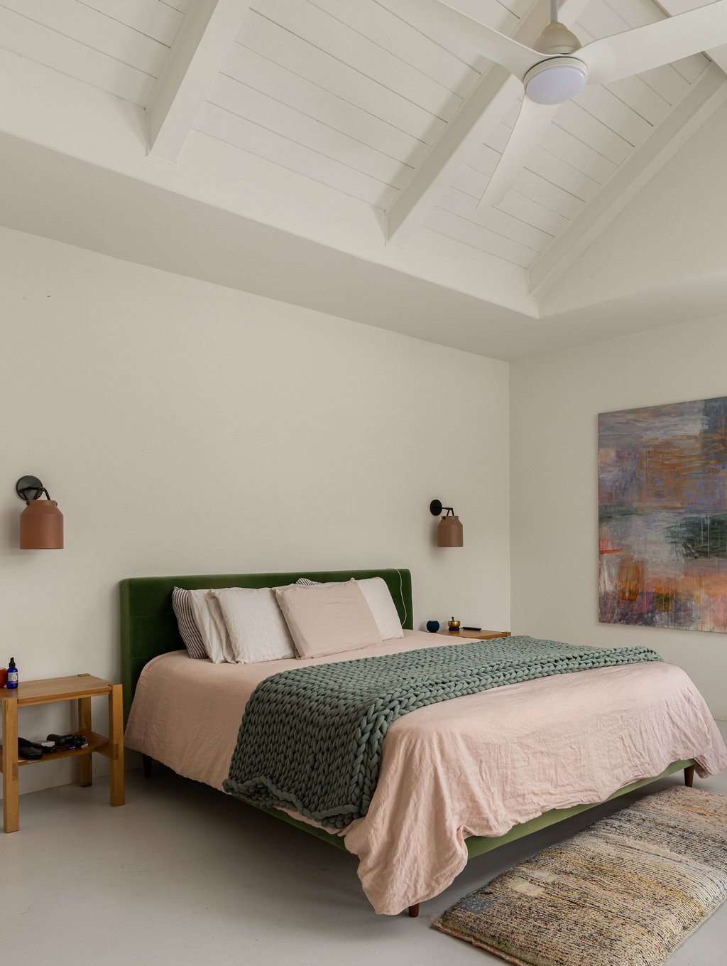 412 Rancho Grande Drive Wimberley, TX 78676 - Photo 14 of 37 Bedroom featuring concrete floors and wood ceiling