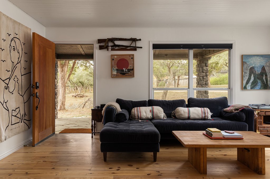 412 Rancho Grande Drive Wimberley, TX 78676 - Photo 23 of 37 Living area with hardwood / wood-style floors