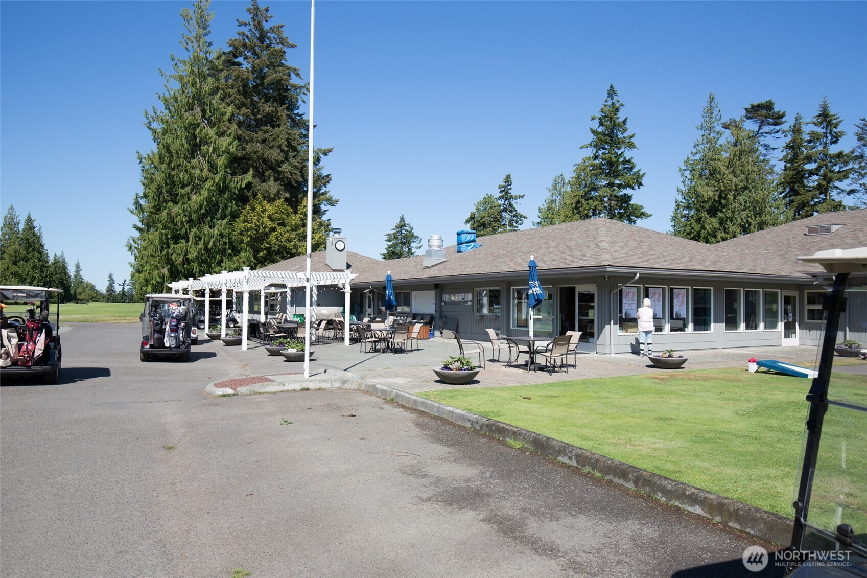170 Hurricane Ridge Drive Sequim, WA 98382 - Photo 36 of 39 a view of a house with garden and sitting area