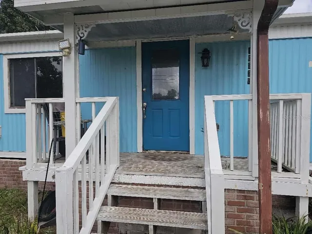 front view of a house with a window