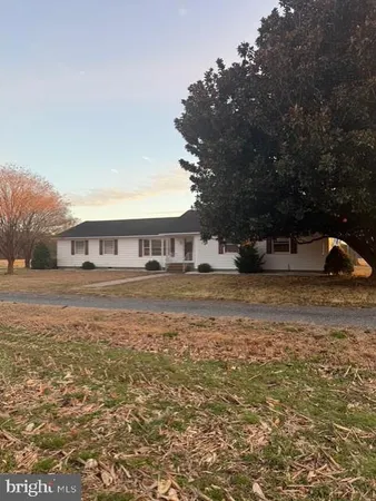 a view of a big yard next to a road