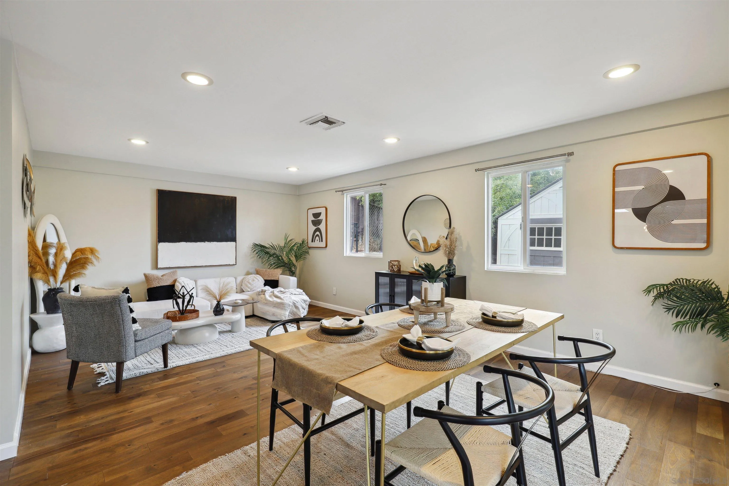 1390 Orpheus Avenue Encinitas, CA 92024 - Photo 9 of 32 a living room with fireplace furniture and a flat screen tv