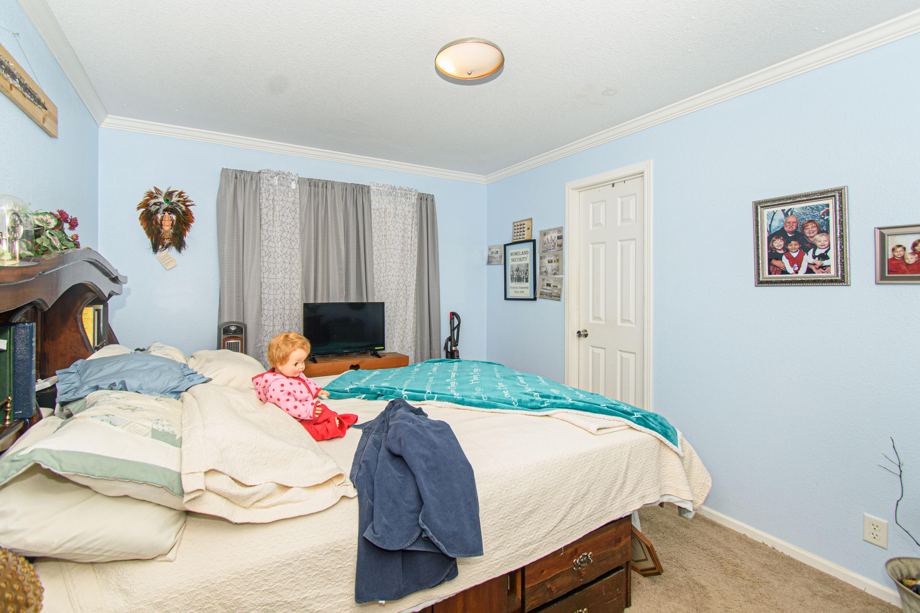 162 Mountain Laurel Way Northeast Check, VA 24072 - Photo 20 of 49 a bedroom with a bed and wooden floor