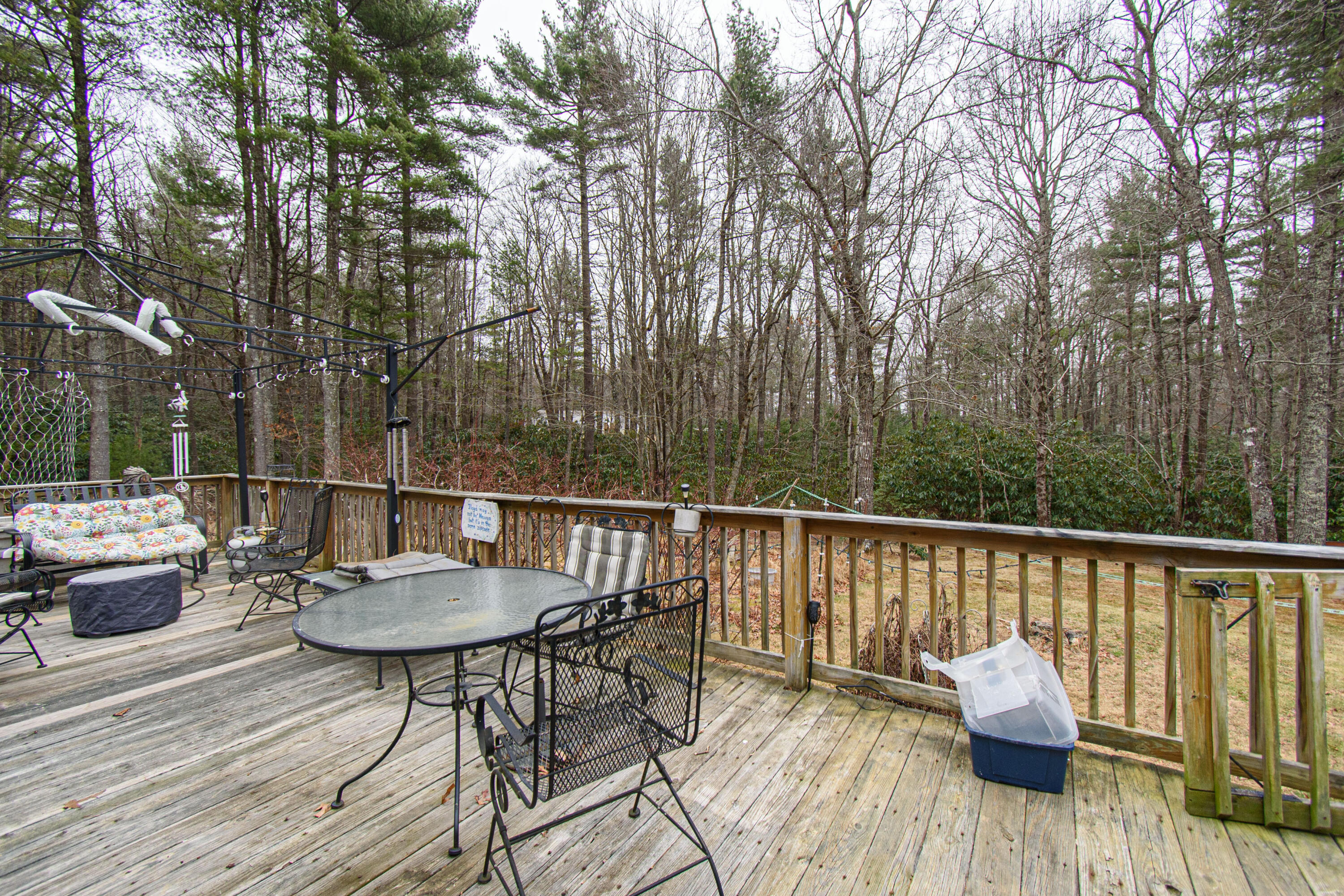 162 Mountain Laurel Way Northeast Check, VA 24072 - Photo 29 of 49 a balcony with wooden floor and outdoor seating