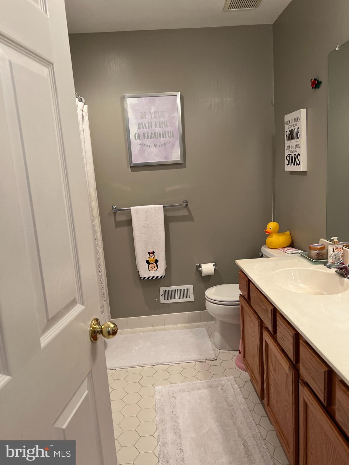 120 Dispatch Drive, Unit 77 Washington Crossing, PA 18977 - Photo 14 of 22 a bathroom with a sink a toilet and a mirror