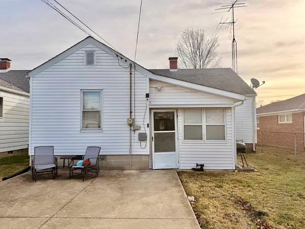 a view of a house with a patio