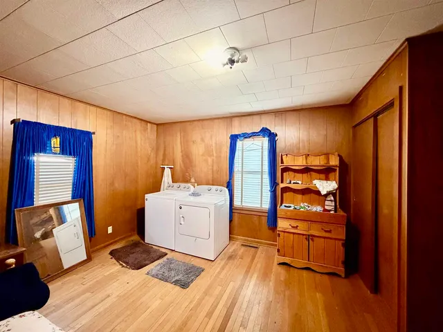 a room with storage and utility