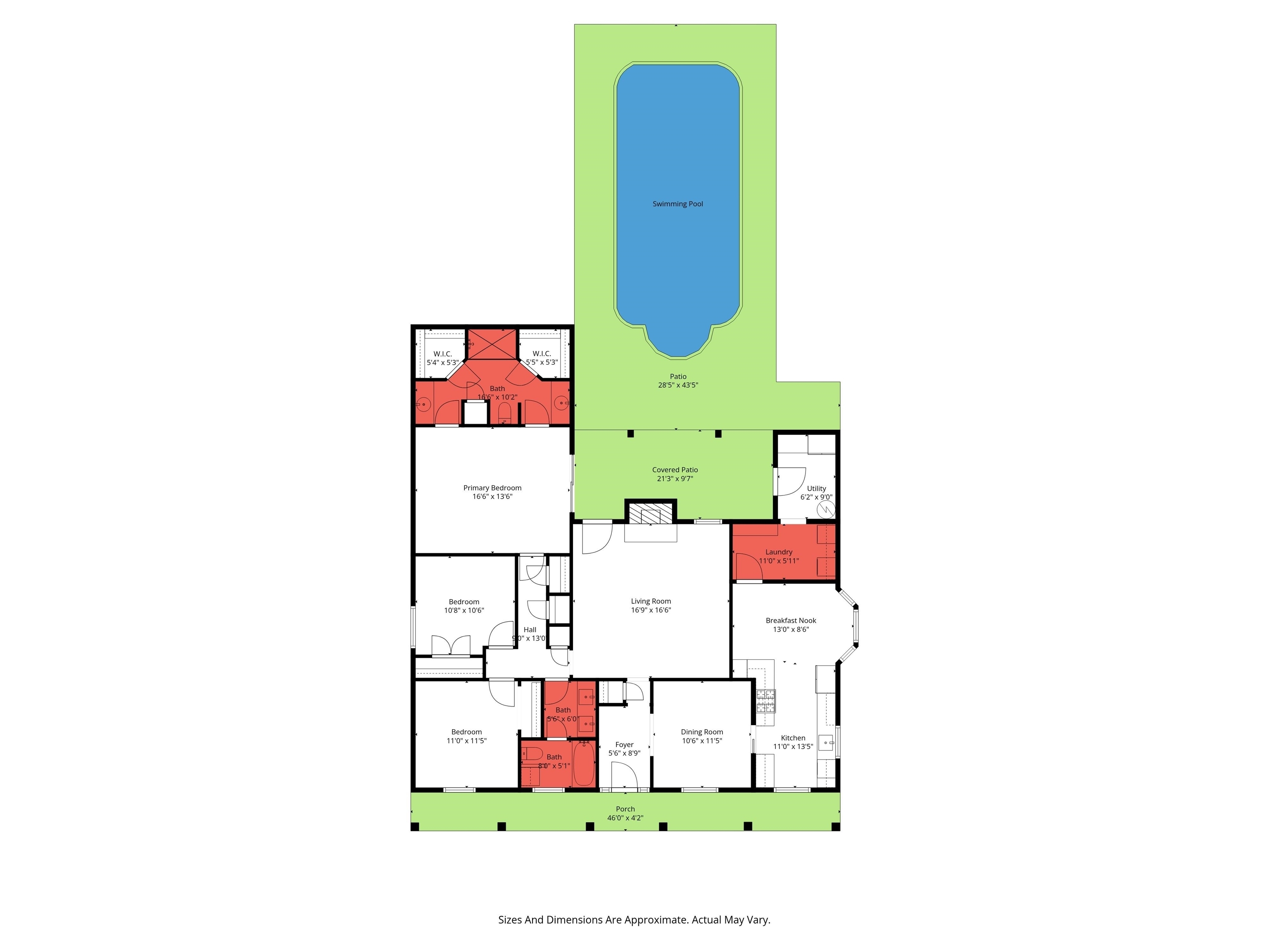 6609 Blakeley Court Mobile, AL 36695 - Photo 28 of 28 View of floor plan / room layout