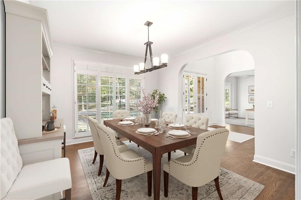 4200 Cherry Grove Road Ball Ground, GA 30107 - Photo 12 of 64 a view of a dining room with furniture window and outside view