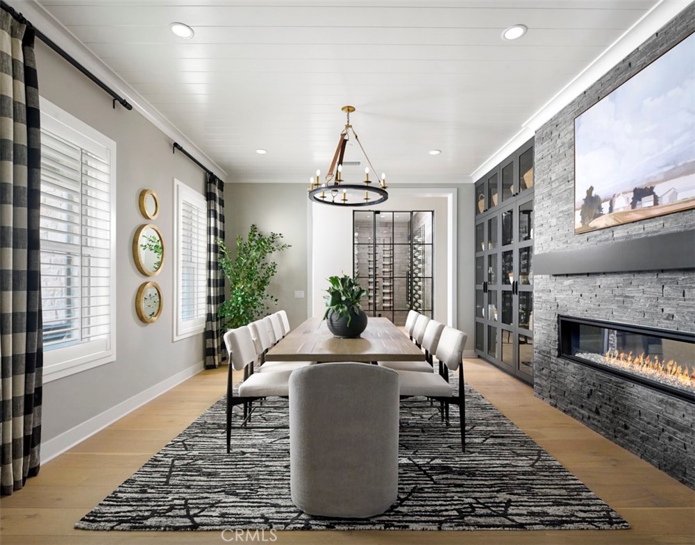 18295 Saddle Crest Silverado, CA 92676 - Photo 6 of 26 a living room with furniture a window and a fireplace