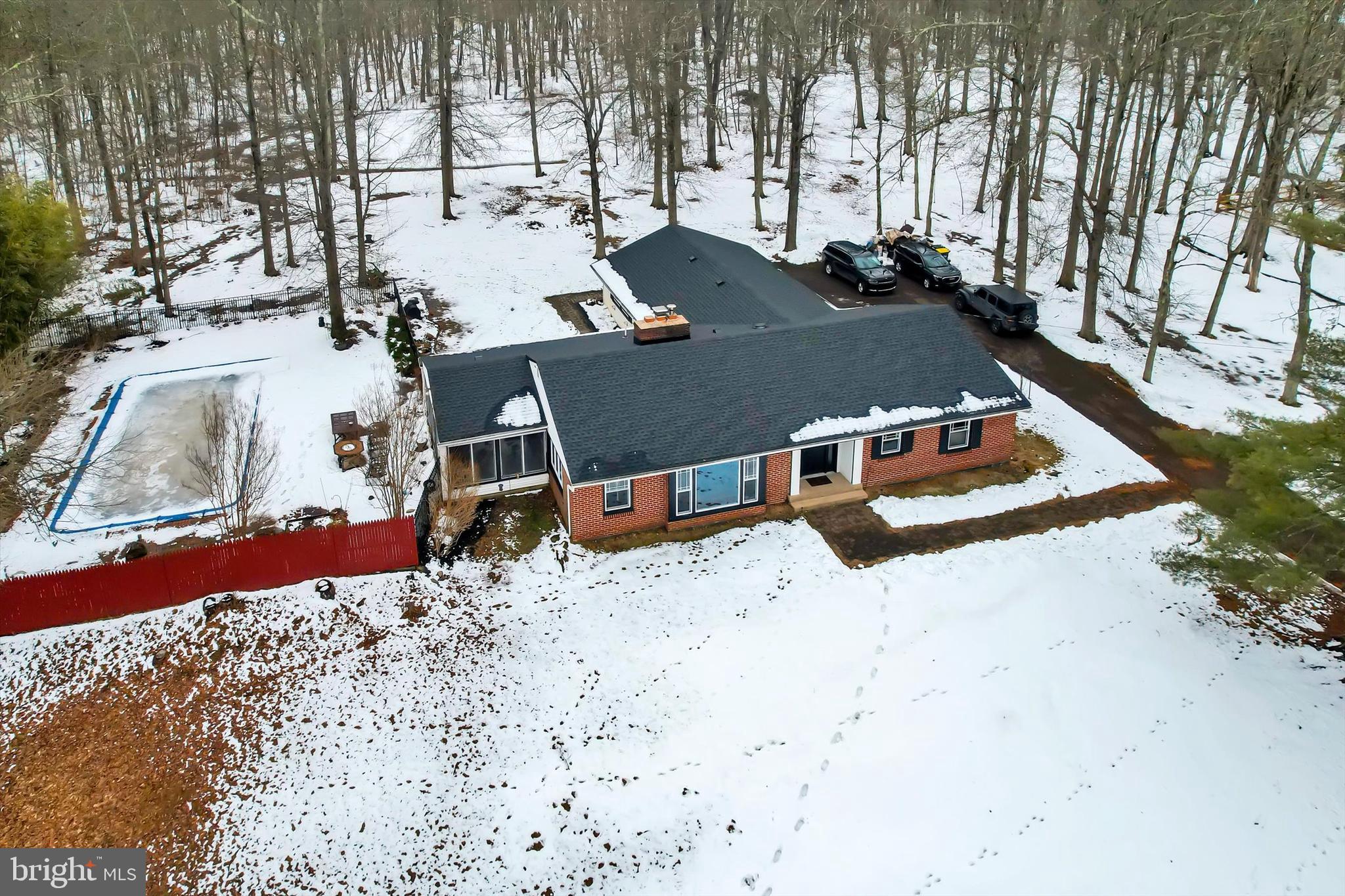 6246 Point Pleasant Pike Doylestown, PA 18902 - Photo 32 of 40 an aerial view of a house with a yard