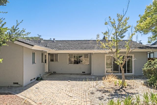 a backyard of a house