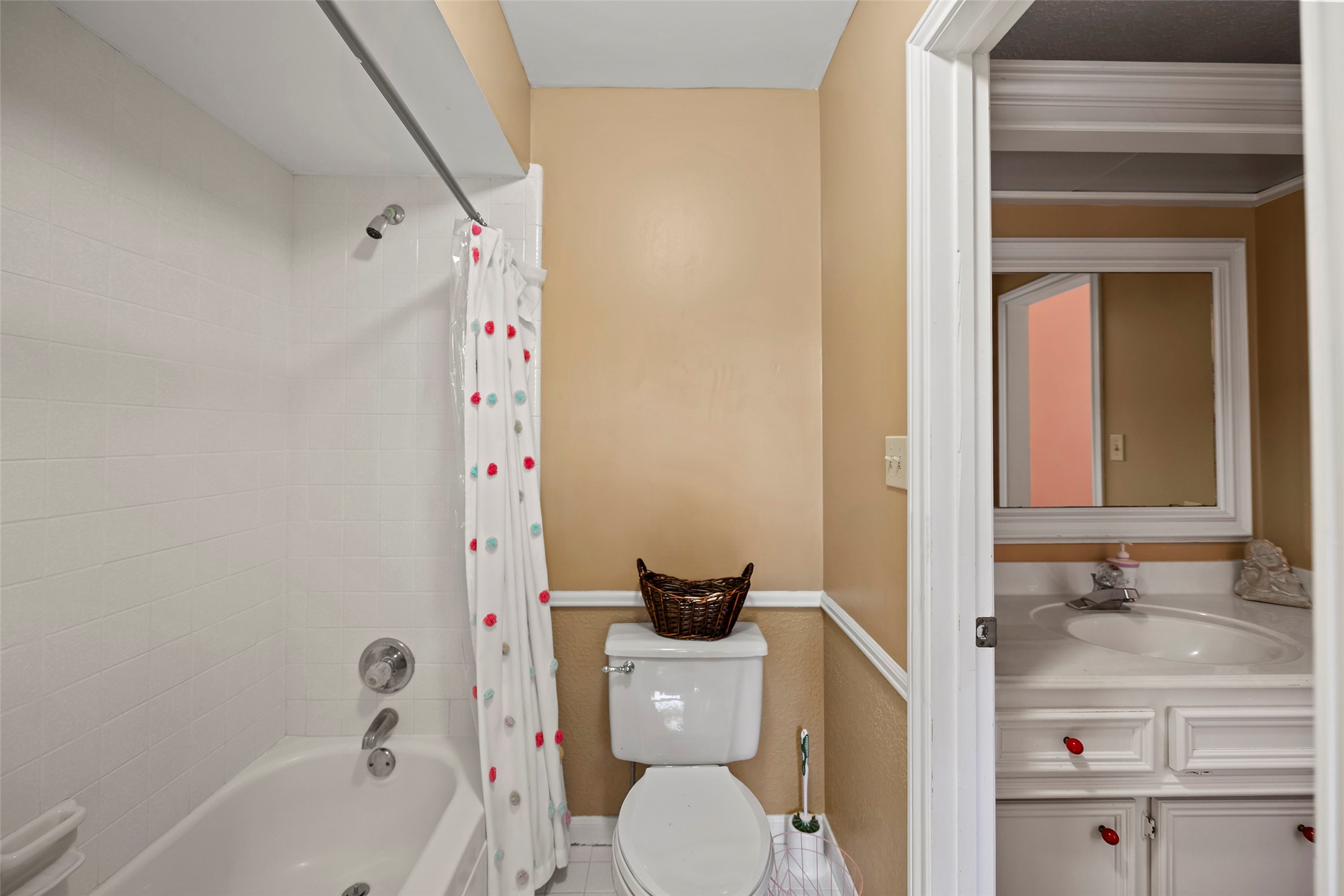 17607 Terrawren Lane Spring, TX 77379 - Photo 24 of 32 a bathroom with a sink a toilet and shower