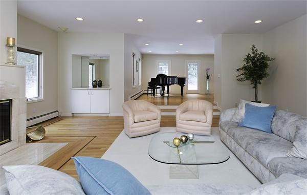 328 Border Road Concord, MA 01742 - Photo 3 of 14 a living room with furniture and a potted plant