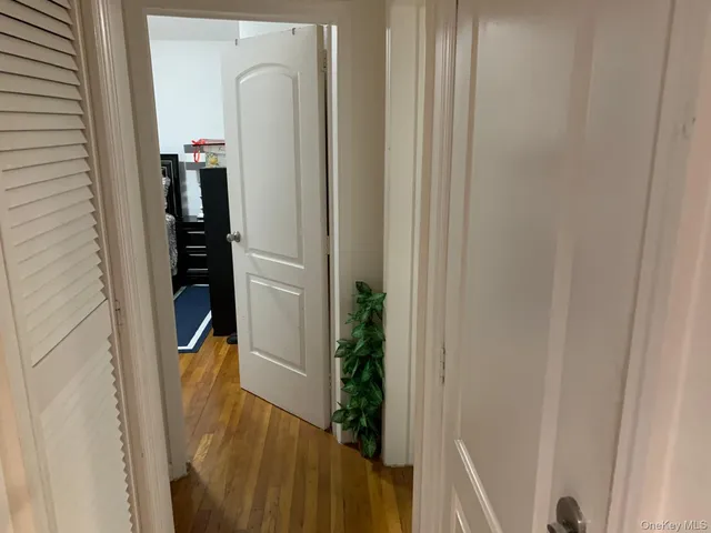 a close view of closet