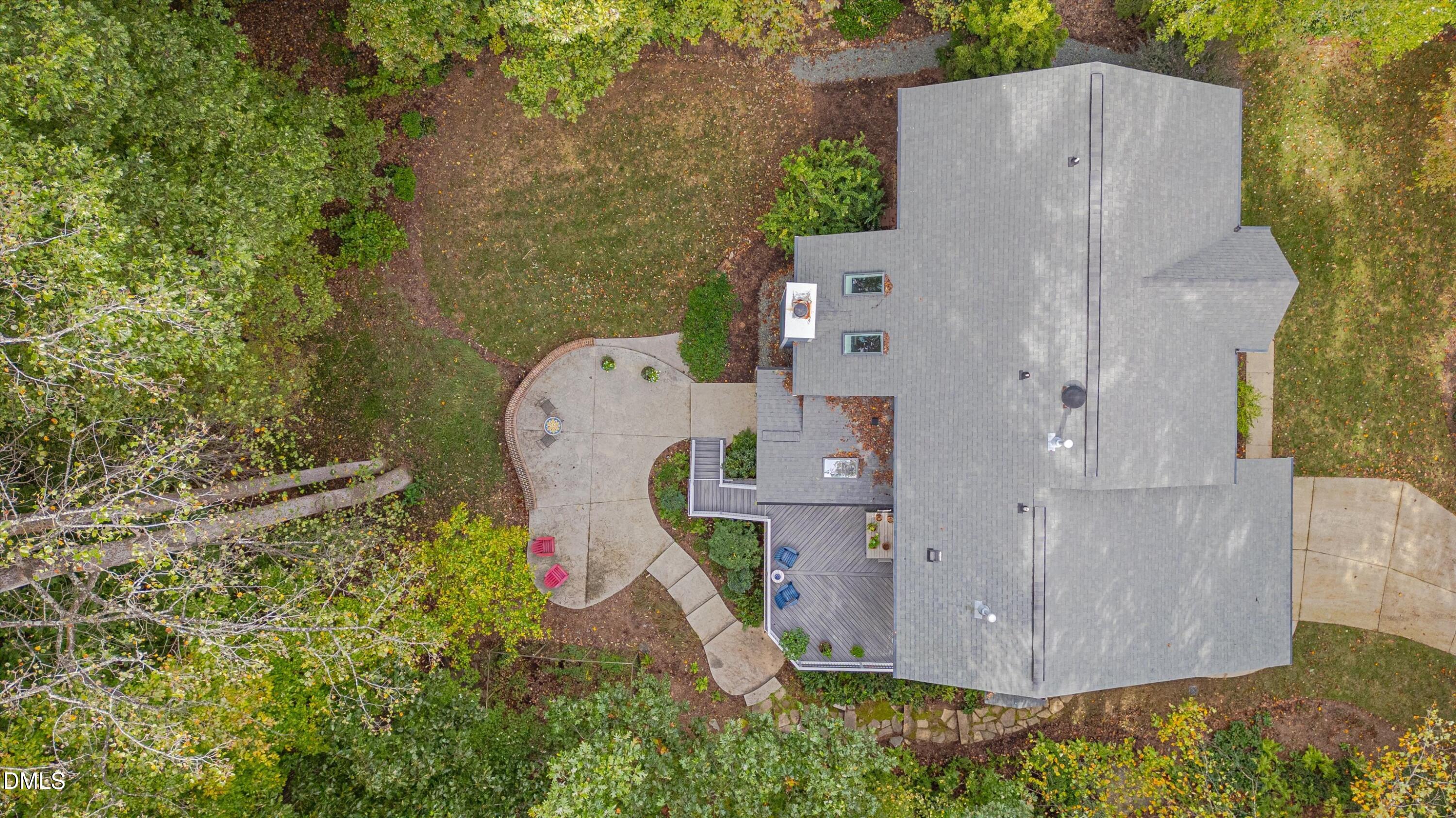 205 Cates Farm Road Chapel Hill, NC 27516 - Photo 53 of 56 an aerial view of a house