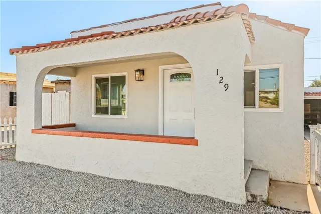 a front view of a house