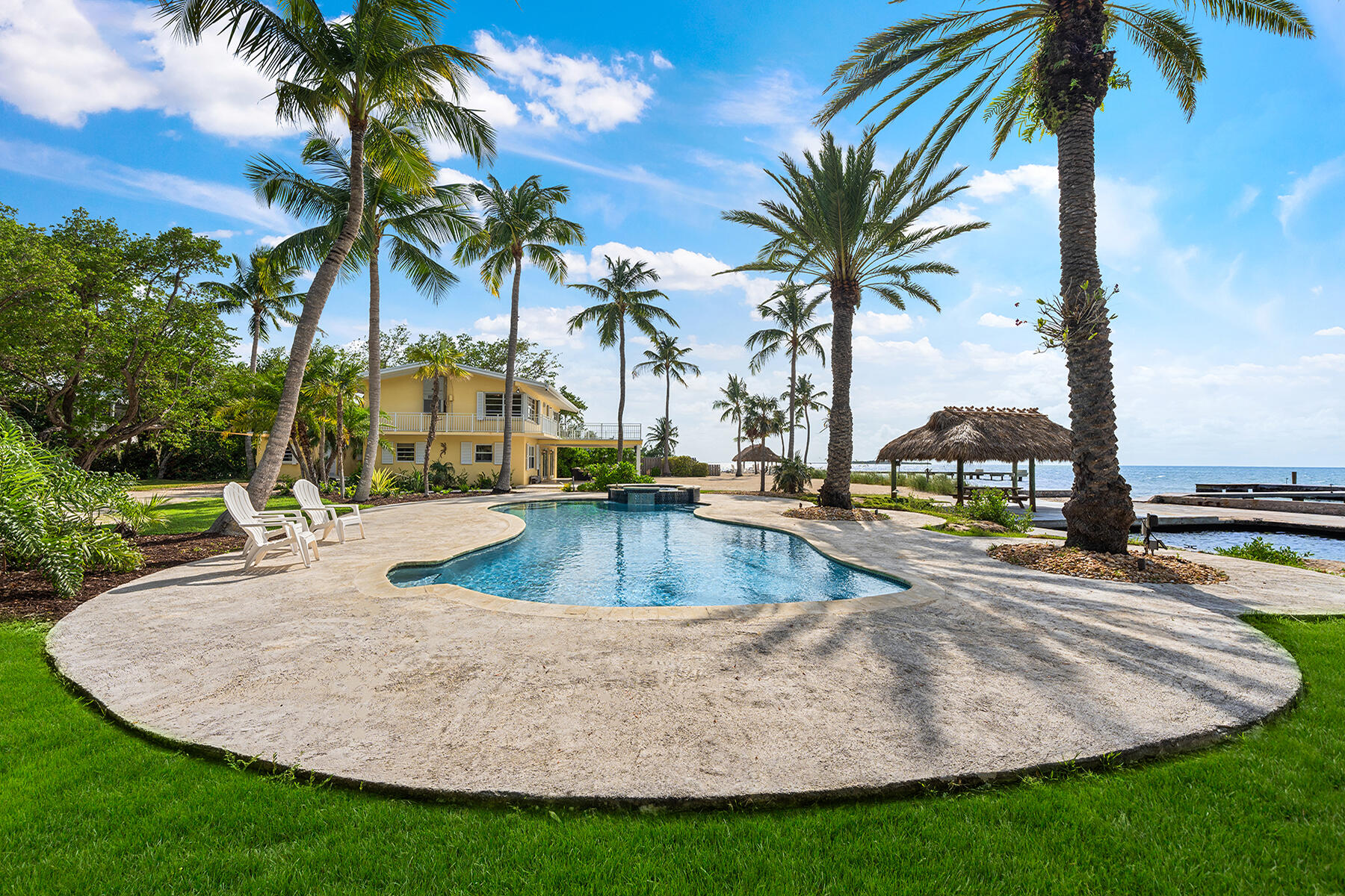 36 Sunset Road Key Largo, FL 33037 - Photo 18 of 55 a view of outdoor space yard and swimming pool