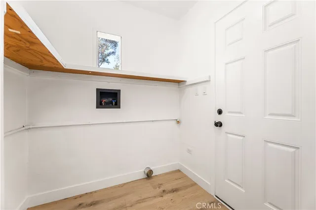 a view of a closet area