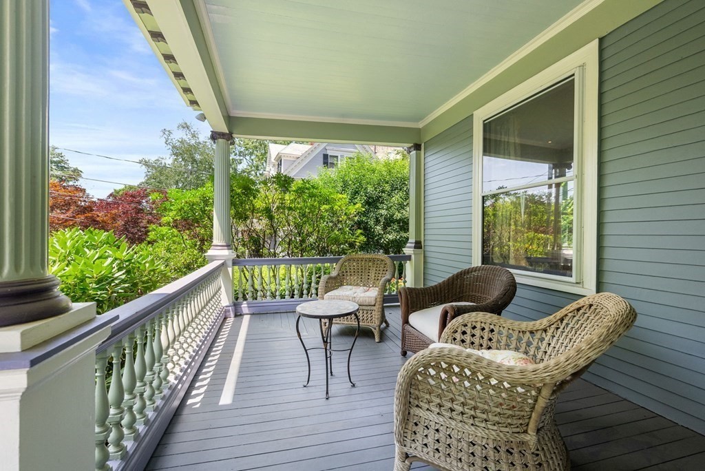 28 Monadnock Road Newton, MA 02467 - Photo 22 of 23 a balcony view with couple of furniture and outdoor space