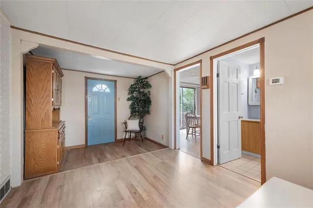 wooden floor in an empty room