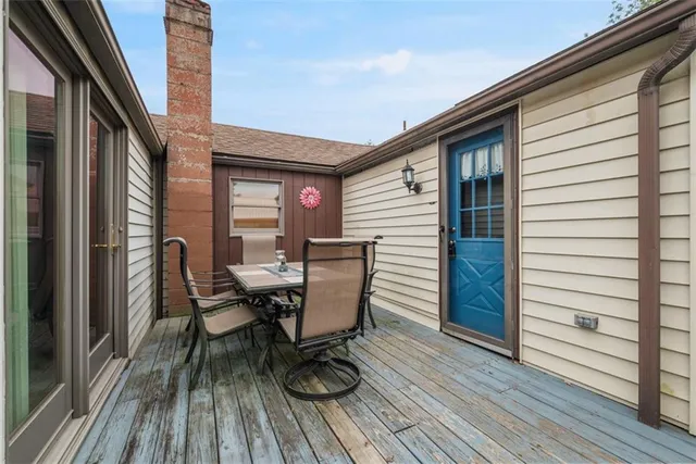 a view of outdoor space with seating space