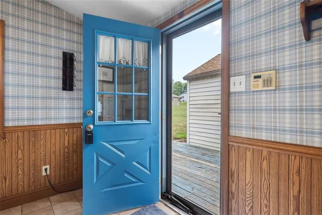 a view of front door