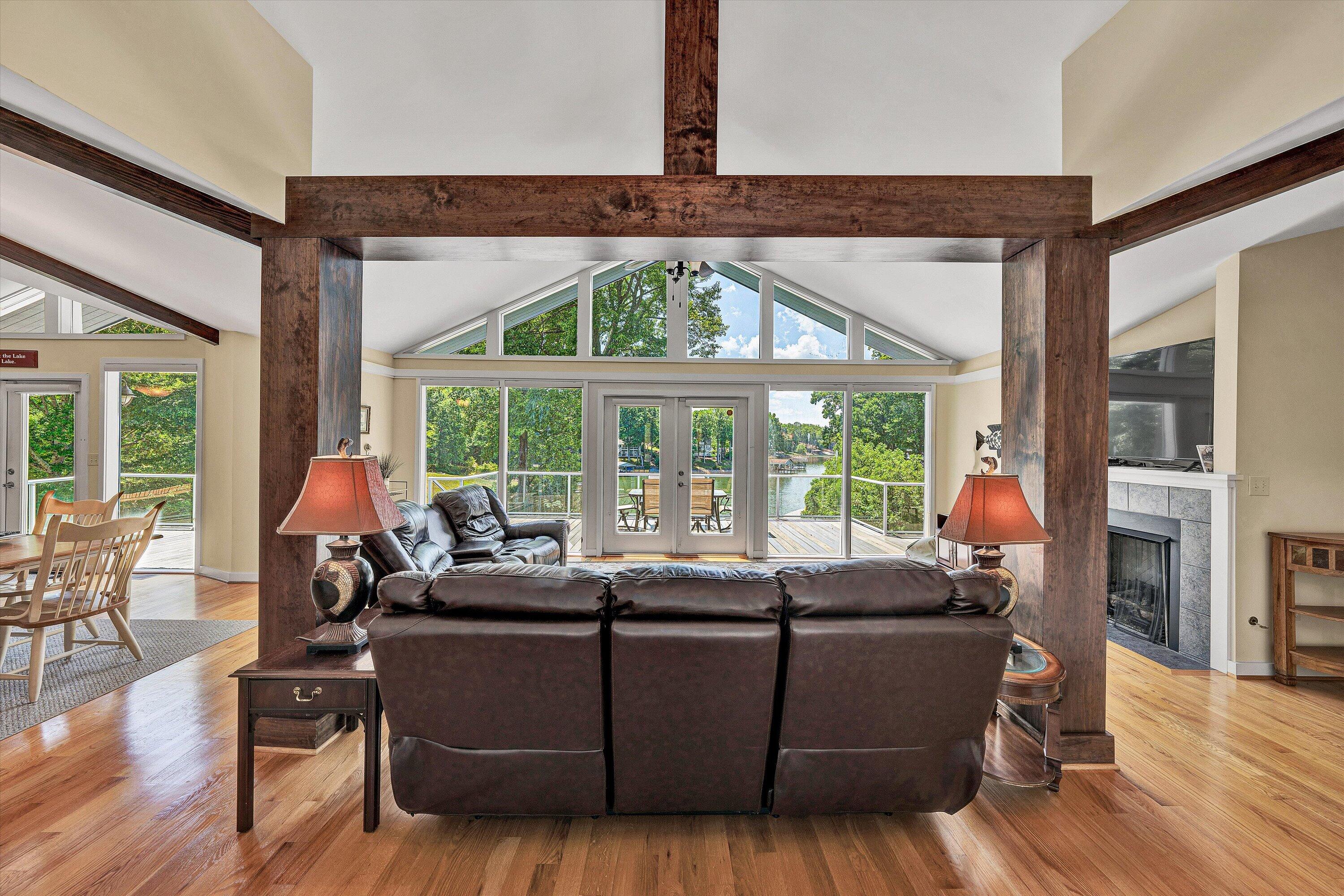 207 Winding Way Union Hall, VA 24176 - Photo 6 of 60 a living room with furniture and a large window