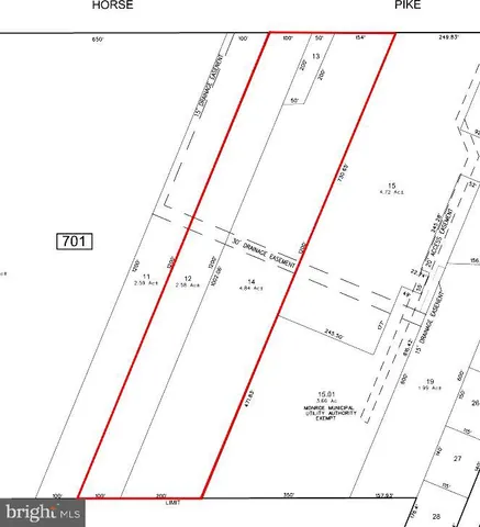 a view of a backyard with large trees