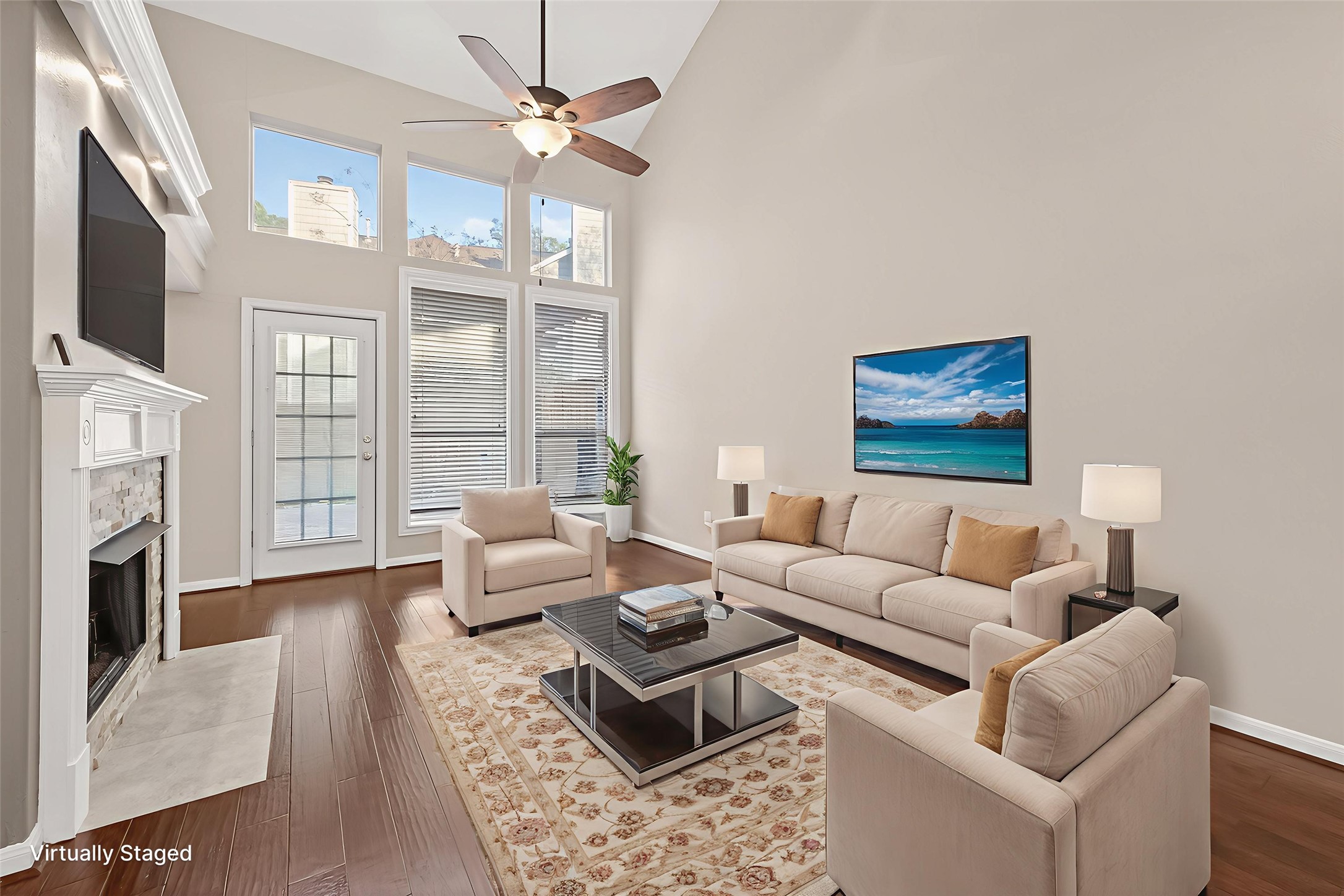 2330 Everest Way Houston, TX 77339 - Photo 16 of 49 Virtual staging of living room.