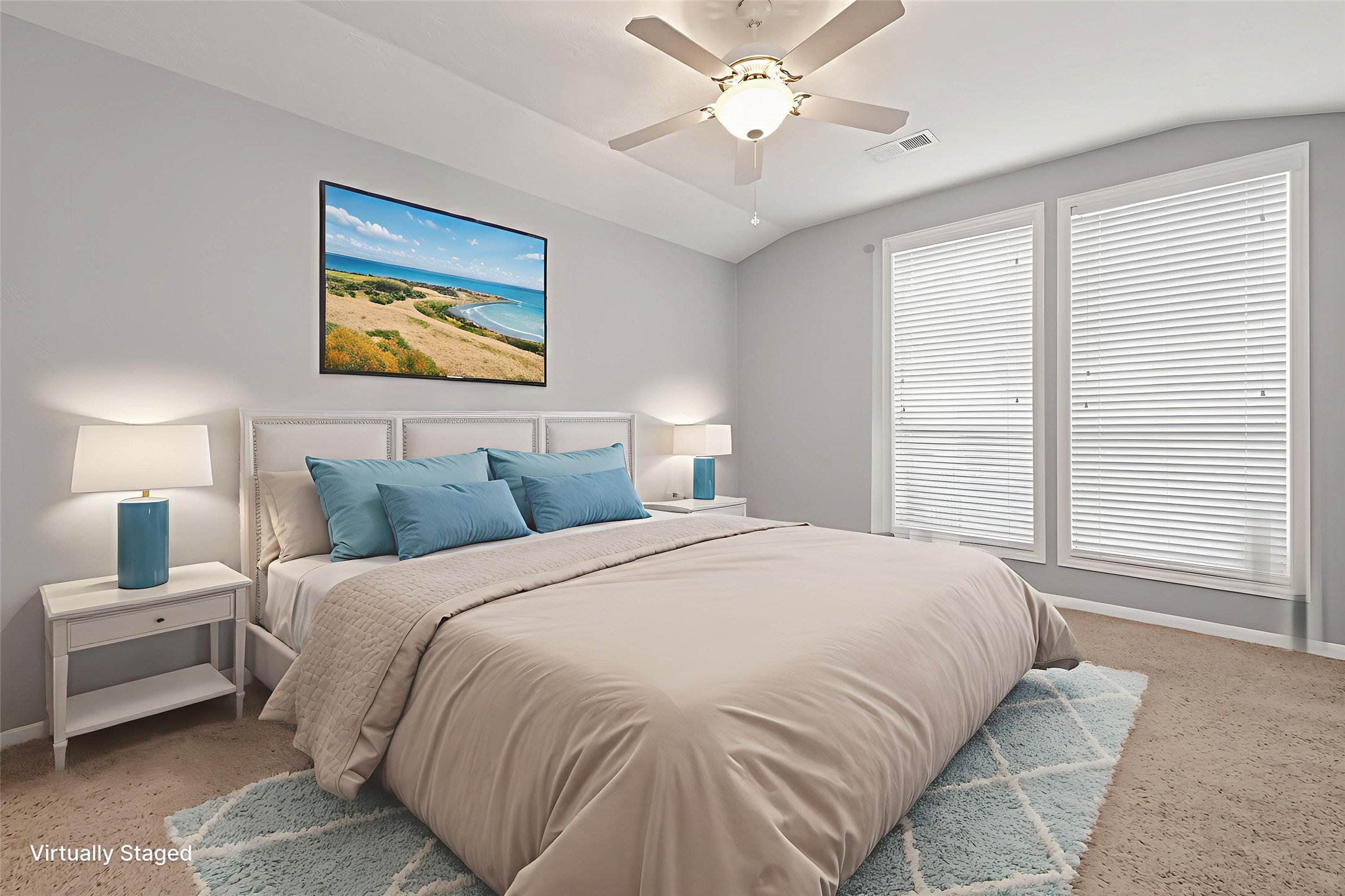 2330 Everest Way Houston, TX 77339 - Photo 28 of 49 Another view of the primary bedroom with virtual staging.