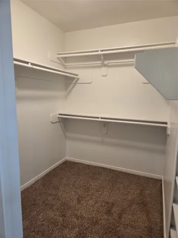 a view of an empty closet
