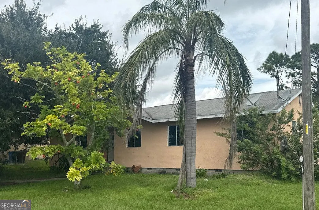 4106 3rd Street Southwest Lehigh Acres, FL 33976 - Photo 3 of 5 a view of a backyard