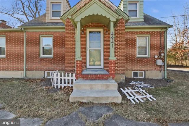 a front view of a house