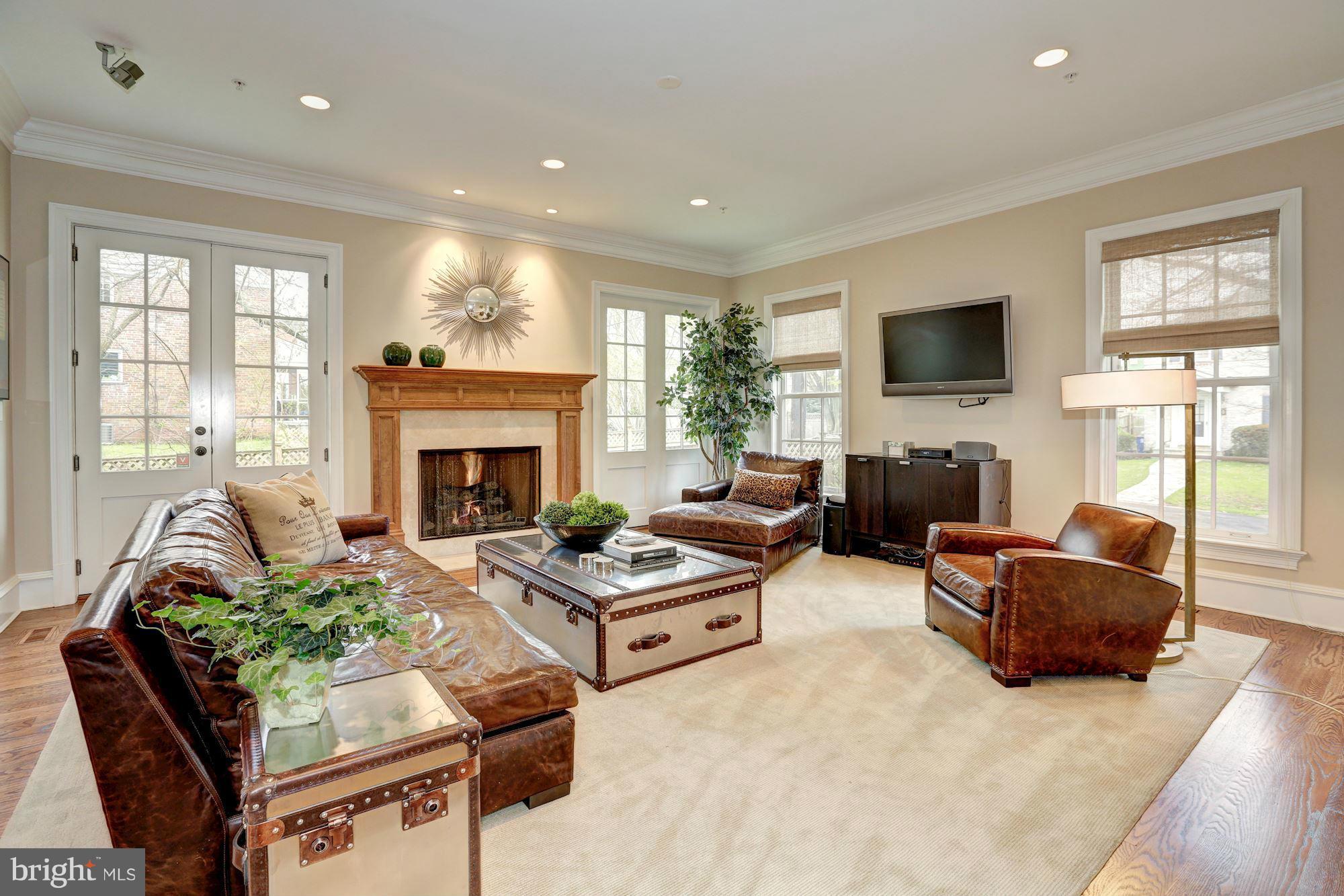 7105 Denton Road Bethesda, MD 20814 - Photo 4 of 30 Main Level - Family Room w/ Fireplace