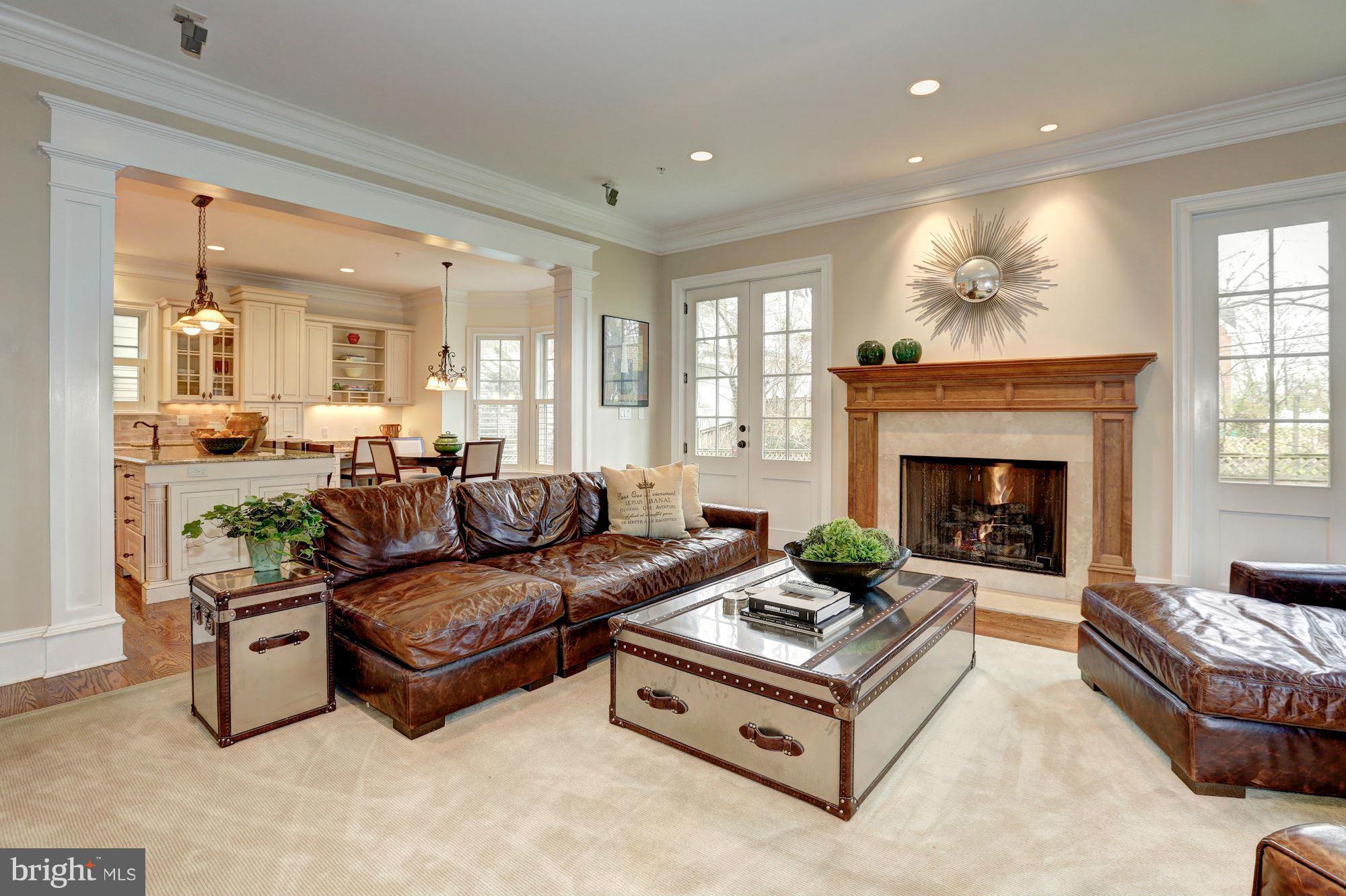 7105 Denton Road Bethesda, MD 20814 - Photo 5 of 30 Main Level - Family Room w/ Fireplace