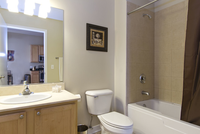 910 West Madison Street, Unit 609 Chicago, IL 60607 - Photo 8 of 12 a bathroom with a sink a toilet and shower