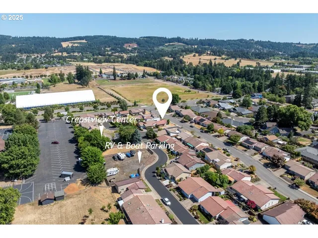 an aerial view of a city