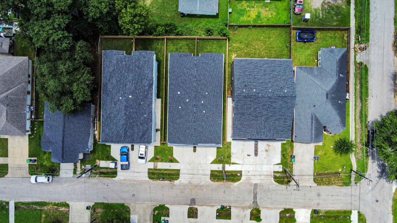 8312 Comal Street Houston, TX 77051 - Photo 12 of 17 an aerial view of a house with garden space and street view
