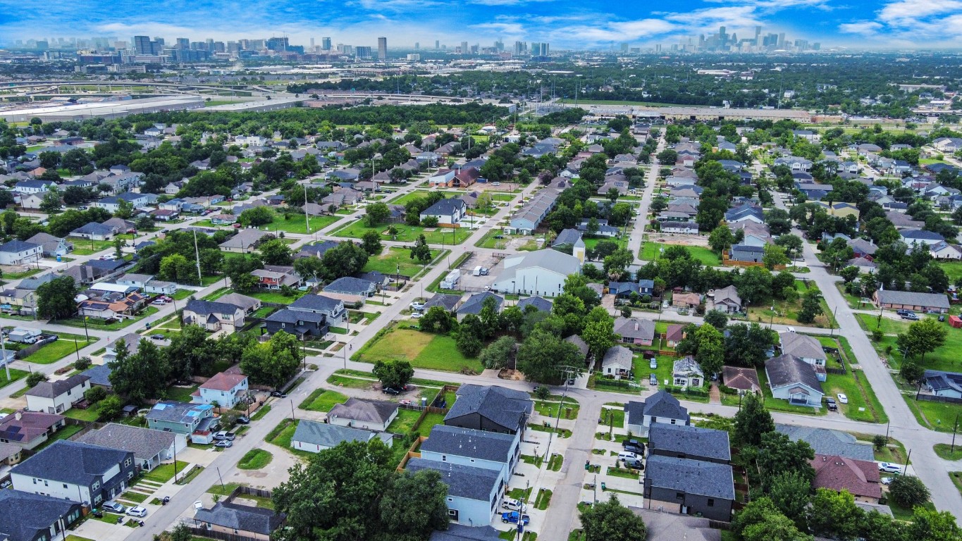 8312 Comal Street Houston, TX 77051 - Photo 17 of 17 an aerial view of residential houses with outdoor space and street view