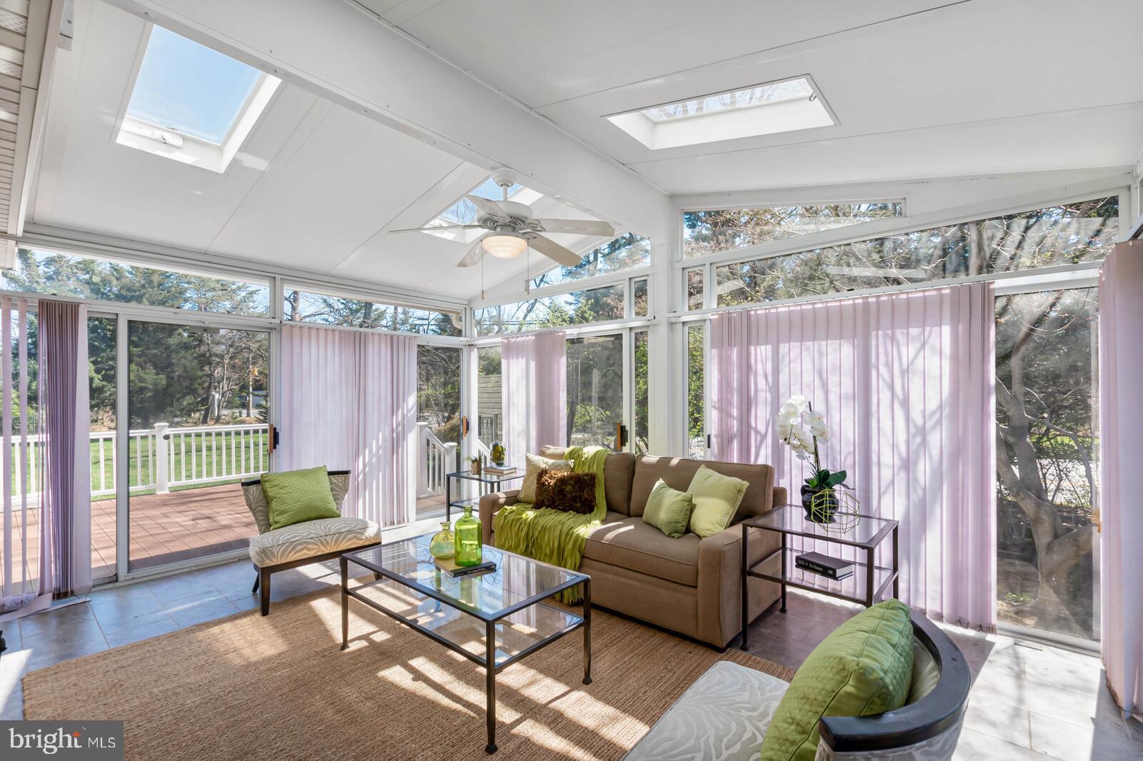 8207 Labbe Lane Vienna, VA 22182 - Photo 30 of 35 Sun Room with Skylights