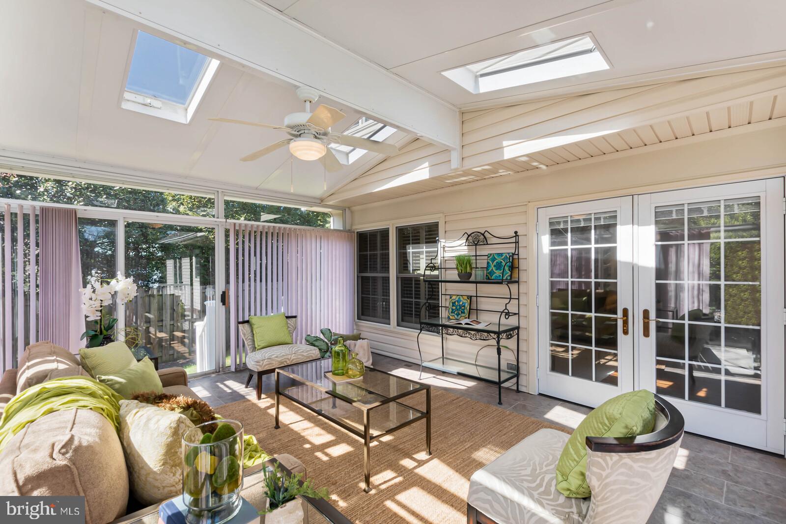 8207 Labbe Lane Vienna, VA 22182 - Photo 31 of 35 Sun Room with Skylights