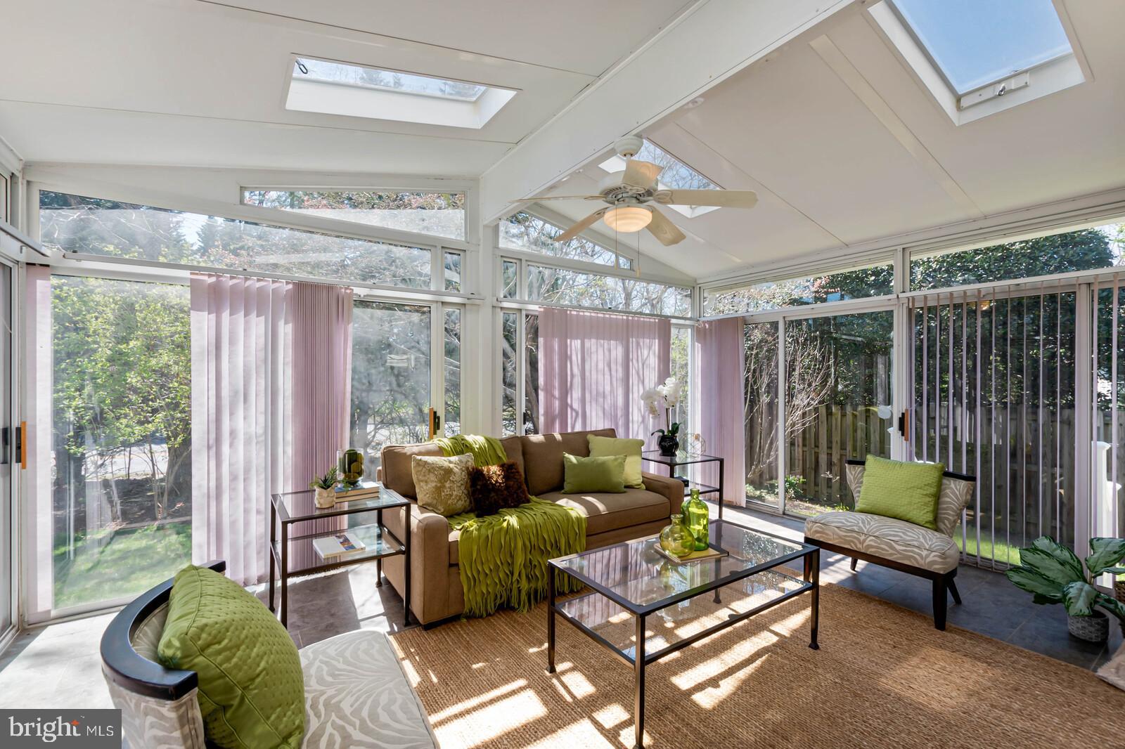 8207 Labbe Lane Vienna, VA 22182 - Photo 5 of 35 Sunroom with Skylights